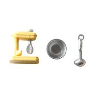 Abaodam 2 Piezas Mini Decoración de Cocina Miniatura de Juguete de Mezclador Vivid Simulación para Casa de Muñecas Accesorios de Cocina Color Aleatorio