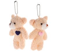 Abaodam 2 Piezas Peluche de Fluffy Adorno Mochilas Pack de Rayas Azul Oscuro