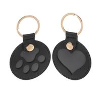 Abaodam 2 Piezas Pet Hair Keepsake Keychain Compact Memorial Pendant For Dog Storage Secure Portable Souvenir Charm For