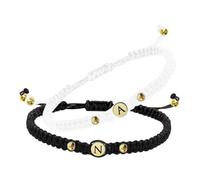 Abaodam 2 Piezas Pulsera Vintage Tejida Ajustable para Mujer Diseño de Amistad y Regalo Elegante para Fiesta y Vuelta al Cole