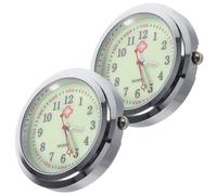 Abaodam 2 Piezas Reloj de Bolsillo de Cuarzo Esfera Luminosa para Enfermería, Material de Vidrio Resistente y Diseño Creativo para Manual DIY