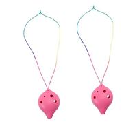 Abaodam 2 Piezas Resina Ocarina instrumentos musicales mini ocarina instrumento chino bebés ocarina de modelado retro instrumento de viento ocarina creativo bajo agujero ocarina llave niño