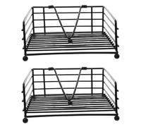 Abaodam 2 Piezas Servilletero de Hierro Negro para Mesa de Comedor, Diseño Moderno y Geométrico, Ahorro de Espacio y Fácil Mantenimiento, Adecuado para Cocina y Comedor Contemporáneo