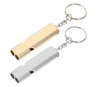 Abaodam 2 Piezas Silbato de Entrenamiento para Palomas de Aleación de Aluminio Llavero Silbato para Adiestrar Pájaros y Ahuyentar Palomas Accesorios para Aves Color Plata