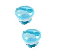 Abaodam 2 Piezas tazón de succión de bebé plato recogido utensilios de alimentación para bebés cubiertos infantiles ventosas conjunto bebe vajilla de bebe cuenco para niños pequeños suite