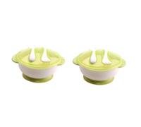 Abaodam 2 Piezas Tazón De Succión De Bebé Platos Con Ventosa Para Niños Pequeños Traje De Niños Tazones De Succión Para Bebé Cuenco Para Niños Pequeños Niño Pequeño Placa Alimentar
