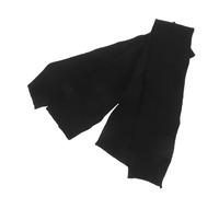 Abaodam 2 Piezas Tela de Algodón Negro Tejido de Canalé Elástico para Ribetes de Cuello de Sudaderas, Lavable a Máquina Costuras Planas para Proyectos de Reparación Diaria