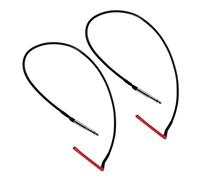 Abaodam 2 Piezas Unidades Pickups Piezoeléctricos para Guitarra Acústica y Ukelele Transductor Jack Bajo Sillín Compatible con Guitarra Folk y Clásica Sonido Distorsión