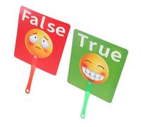 Abaodam 2 Piezas Voting Paddles para Gestión Escolar Tableros de Respuesta Verdadero Falso Herramientas Educativas Interactivas para Casa y Escuela