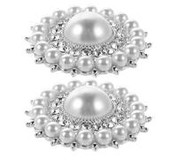 Abaodam 2 Piezas Zapatos de Boda con Hebilla Decorativa para Mujer Accesorios para Zapatos Clips Decorativos Decorativas para Bodas Graduaciones Fiestas