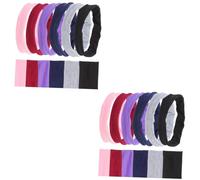 Abaodam 2 Series Diadema Antideslizante Muñequera Deportiva Elástica Banda para La Cabeza De Las Niñas Banda para La Cabeza Unisex Diadema De Niñas Spandex 6 Piezas