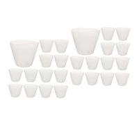 Abaodam 2 Series Forros para Macetas De Plástico Transparentes para Plantas para Y 10 Piezas*2