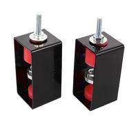 Abaodam 2 Soportes Amortiguadores Acústicos para Techo y Pared Aisladores de Vibraciones para Estudio y Ktv Absorbe Vibraciones y Ruido Dispositivo Insonorizante para Grabación 2