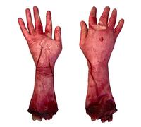 Abaodam 2 Uds Hombres Rotos Mano Sangre Horror Cortado Mano Ensangrentada Halloween Sangre Accesorios Casa Embrujada Decoraciones De Halloween
