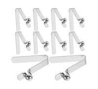 Abaodam 20 Clips de Resorte para Accesorios de Camping, Forma V Botón Pulsador para Fijación en Postes de Tienda y Paletas de Kayak