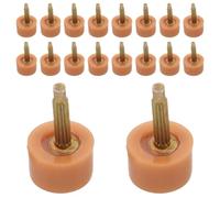 Abaodam 20 Pares de Puntas de Tacón Alto Antideslizantes de Tpu Color Caqui, Redondas de 10mm para Reparación Profesional y Uso Diario en Zapatos de Mujer