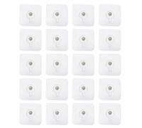 Abaodam 20 Pegatinas Autoadhesivas para Colgar sin Clavos Soporte Adhesivo Resistente de Plástico y Hierro, Fáciles de Instalar Dejar Rastro Pared