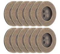 Abaodam 20 Piezas Botones Diseño Sencillo y Chic Decorativos 4 Agujeros de Cobre Estilo Retro para Ropa y Cinturones, Ideales para Manualidades y Prendas Delicadas