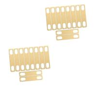 Abaodam 20 Piezas de refuerzo de guitarra chapa acero inoxidable plato acero inoxidable arandelas accesorios de guitarra cuñas de cuello de guitarra junta de realce cobre