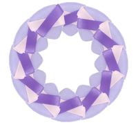 Abaodam 20 Piezas Mini Borla Triangular para Polvos, Mini Almohadilla Aplicadora de Polvos Sueltos, Terciopelo, Púrpura, Doble Cinta, para Viaje y Neceser de Maquillaje