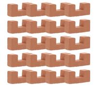 Abaodam 20 Piezas Mini Ladrillos Realistas para Construcción de Casas Miniatura Material Resistente para Bricolaje de Paisajes y Decoración de Casas de Muñecas Accesorios de Modelismo