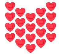 Abaodam 20 Piezas Parche para Heridas Forma de Corazón Vendajes Autoadhesivos Transpirables Unidades Protección para Heridas