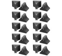 Abaodam 20 Piezas Tapas de Fader Deslizantes Negras y de Plástico para Mezclador, Perillas Rectas de Repuesto para Consola y Panel de Sonido, Accesorio Compacto para Equipo