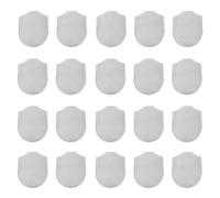 Abaodam 20 Placas de Armadura Medieval de Acero Inoxidable Plateado, Material para Elaboración de Armaduras a Escala, Resistentes y Ligeras para Cosplay, Recreación Histórica y