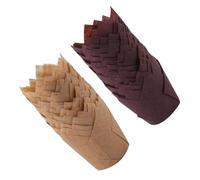 Abaodam 200 Moldes para Hornear Pasteles en Forma de Flor Resistentes al Aceite y Altas Temperaturas Papel Antiadherente para Decoración y Magdalenas