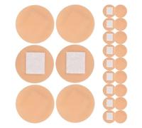 Abaodam 200 Piezas Vendas Adhesivas Redondas para Dedos, Apósitos Circulares Pequeños de PE Beige, Impermeables, Transpirables y Antideslizantes, para Cuidado de Heridas en Manos y Yemas
