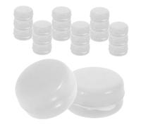 Abaodam 20piezas Accesorios para Tambores Sonajeros Bolas Blancas Insertos para Sonajeros Juguetes para Bebés Manualidades Campanas de Plástico