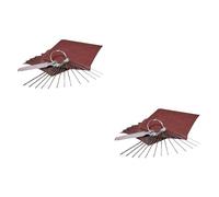 Abaodam 20piezas Archivos De Aguja Para Guitar Nut y Puente De Guitarra Incluye Lijas Grit De Para Guitarras Acústicas y Eléctricas Para Ukuleles y Bajos