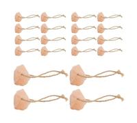 Abaodam 20piezas Bloques de Sal para Lamer para Mascotas Ladrillo Mineral de Cristal Cuerda para Colgar Juguete de Sal Natural para Ganado Elemento Mineral para Jaula o Granero para Conejo