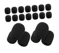 Abaodam 20piezas Cubiertas De Esponja Para Micrófono De Solapa Parabrisas Para Micrófono Protección Antiviento Para Grabaciones y Eventos Estudio Conferencias y Escenarios