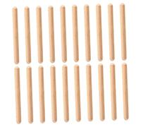 Abaodam 20piezas Palos De Percusión Musical para Instrumento De Ritmo De Madera Natural Juguetes Educativos para Actividades Musicales Grupo
