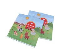 Abaodam 20piezas Servilletas De Papel Animales De Granja Para Fiestas Servilletas Desechables De Cartón Para Celebraciones Infantiles y Showers