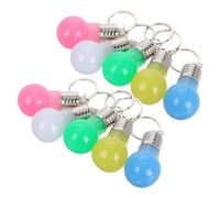 Abaodam 21 Piezas Llavero LED Forma de Bombilla Mini Luz Intermitente Colorida Diseño Único y Llamativo Colgante para Llaves Mochila y Bolso Colores Aleatorios Color Color Aleatorio