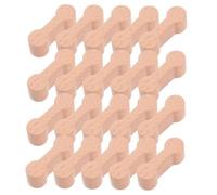 Abaodam 24 Piezas De Vías De Tren De Madera Extensiones De Vías De Madera para Casa De Muñecas Puentes Juguetes