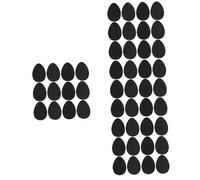 Abaodam 24pares Protección Antideslizante Para Tacones De Almohadillas De De Caucho Autoadhesivas Para Hombres y Mujeres Superficie Mate Negro