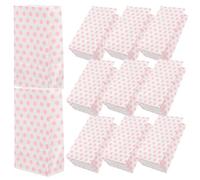 Abaodam 25 Bolsas de Papel Kraft Estampadas Lunares Rosas Tamaño Pequeño para Dulces Galletas y Recuerdos de Fiesta Ideales para Cumpleaños Bodas y Eventos Obsequios