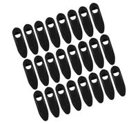 Abaodam 25 Piezas Abrazaderas de Repuesto para Bicicleta Pasacables para Bicicletas Plástico Negro Fijación de Cables Guiado Interno Prevención de Suciedad para Cables de Freno y Trekking