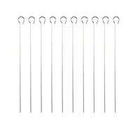 Abaodam 25 Piezas de Agujas para Hornear Gancho para Bbq Palitos para Hornear Adecuados para Fiestas y Camping