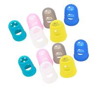 Abaodam 25 Piezas de dedos de silicona guitarra uquelele Agujeros ukelele timbre llave de punta de los dedos yema de los dedos cubre tapas consejo mini