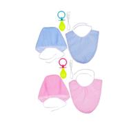 Abaodam 2juegos Conjunto De Disfraces De Adulto Cosplay De Chupete Babero y Sombrero Accesorios Divertidos para Fiestas y Eventos Sociales