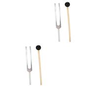 Abaodam 2juegos Diapasones Martillo y Paño De Limpieza Instrumento Terapéutico Para Yoga y Sonido Maravilloso Para Sanación y Armonización