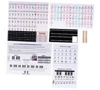 Abaodam 2juegos Pegatina De Teclado De Piano Transparente y Extraíble Para Teclados De Piano Electrónico Suministros Para Instrumentos Accesorios Para Para Principiantes
