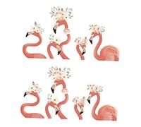 Abaodam 2juegos Pegatinas De Pared Flamingo Autoadhesivas Para Decoración De Interiores Para Dormitorio y Aplicación y Remoción Diseño Elegante y