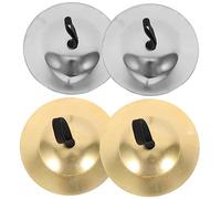 Abaodam 2pares of Finger Cymbals Finger Musical Instrument for Belly Dance and Easy to Use for Parties and