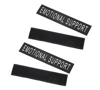 Abaodam 2pares Parches Reflectantes para Arnés De Perro Diseño Chic y Seguro para Mascotas Compatibles con Arnés De Servicio y Accesorios Tácticos Uso Nocturno y Fiesta