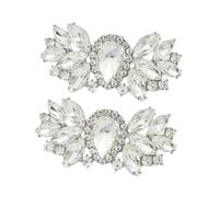 Abaodam 2piezas Accesorios para Clips de Zapatos Clips Decorativos para Zapatos de Novia Joyería para Adornos de Tacón Blanco para Eventos de Novia y Uso Diario